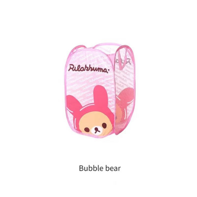 1 τεμ. Πτυσσόμενο καλάθι πλυντηρίου Cartoon Καλάθι οργάνωσης μεγάλης χωρητικότητας για οικιακά βρώμικα ρούχα Τσάντα από νάιλον πλέγμα για αποθήκευση παιχνιδιών