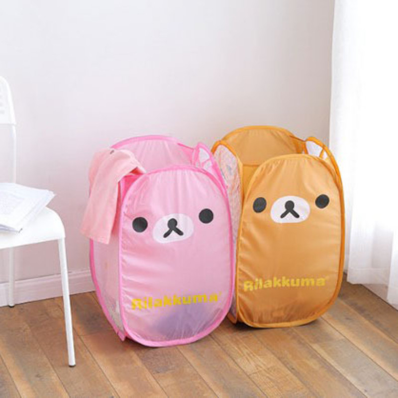 1 τεμ. Πτυσσόμενο καλάθι πλυντηρίου Cartoon Καλάθι οργάνωσης μεγάλης χωρητικότητας για οικιακά βρώμικα ρούχα Τσάντα από νάιλον πλέγμα για αποθήκευση παιχνιδιών