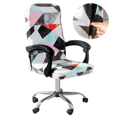 Elastingas kompiuterio biuro kėdės užvalkalas su gėlėmis margintas nuo nešvarumų besisukantis tamprus žaidimų stalo sėdynės kėdės užvalkalas foteliui