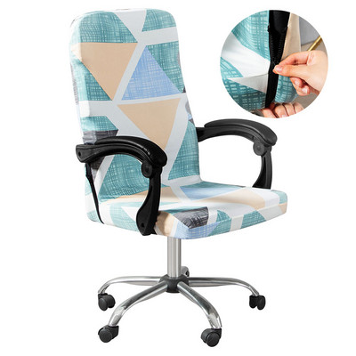 Elastingas kompiuterio biuro kėdės užvalkalas su gėlėmis margintas nuo nešvarumų besisukantis tamprus žaidimų stalo sėdynės kėdės užvalkalas foteliui