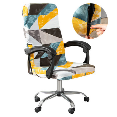 Elastingas kompiuterio biuro kėdės užvalkalas su gėlėmis margintas nuo nešvarumų besisukantis tamprus žaidimų stalo sėdynės kėdės užvalkalas foteliui