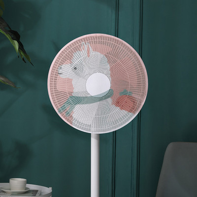 Rajzfilm biztonsági hálós ventilátor fedél 16"/18" ventilátor porvédő gyerek ujjvédő ventilátorvédő hálós védőburkolat nyári porálló mosható