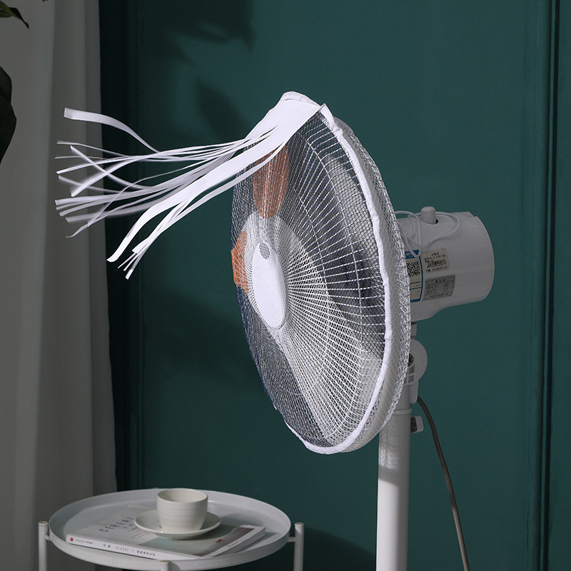 Rajzfilm biztonsági hálós ventilátor fedél 16"/18" ventilátor porvédő gyerek ujjvédő ventilátorvédő hálós védőburkolat nyári porálló mosható