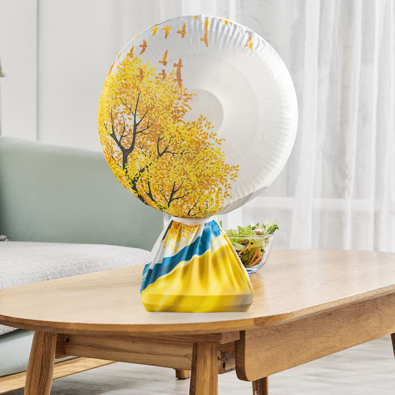 Háztartási elektromos ventilátor burkolatok Nordic Elasticity kerek asztali ventilátor porálló burkolat Biztonsági tárolás védelem All inclusive tokok