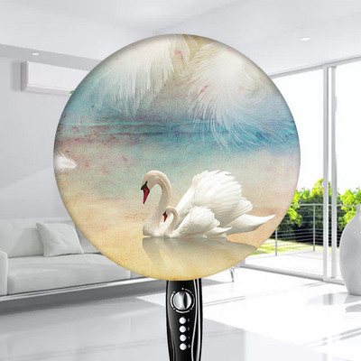 Jauns elektrisko ventilatoru apaļš putekļu necaurlaidīgs vāks Viss iekļauts pret piesārņojumu Modes grīdas ventilatora aizsardzība mājsaimniecības putekļu pārsegs