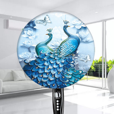 Jauns elektrisko ventilatoru apaļš putekļu necaurlaidīgs vāks Viss iekļauts pret piesārņojumu Modes grīdas ventilatora aizsardzība mājsaimniecības putekļu pārsegs