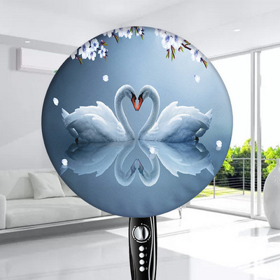 Jauns elektrisko ventilatoru apaļš putekļu necaurlaidīgs vāks Viss iekļauts pret piesārņojumu Modes grīdas ventilatora aizsardzība mājsaimniecības putekļu pārsegs