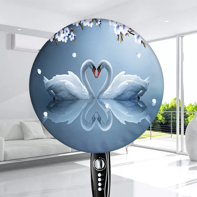 Jauns elektrisko ventilatoru apaļš putekļu necaurlaidīgs vāks Viss iekļauts pret piesārņojumu Modes grīdas ventilatora aizsardzība mājsaimniecības putekļu pārsegs