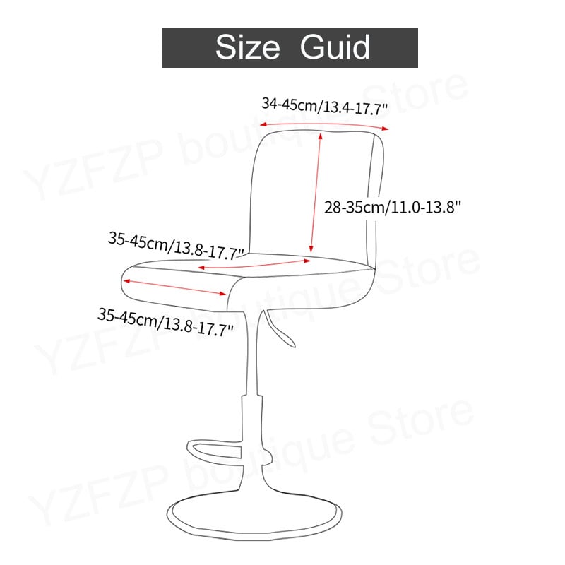 Αδιάβροχο κοντό κάλυμμα καρέκλας πλάτης Κάλυμμα καθίσματος Slipcover Hotel Bar Καλύμματα καρέκλας House Πολυθρόνα Πολυεστέρας Κάλυμμα μπράτσων καρέκλας