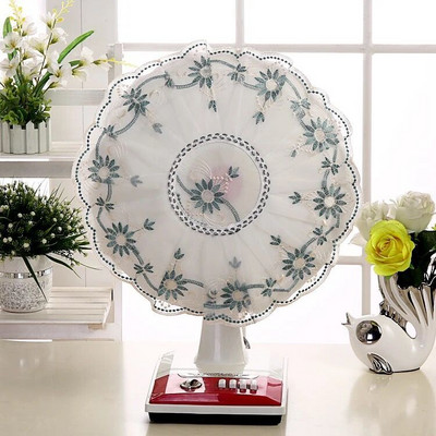 Elektriskie ventilatora pārsegi Ziedu dekoratīvie galda ventilatora putekļu vāki Mājsaimniecības universāls apaļas grīdas ventilators Pretsaspiešanas pirkstu aizsargmaciņa