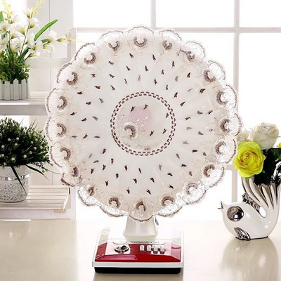 Elektriskie ventilatora pārsegi Ziedu dekoratīvie galda ventilatora putekļu vāki Mājsaimniecības universāls apaļas grīdas ventilators Pretsaspiešanas pirkstu aizsargmaciņa