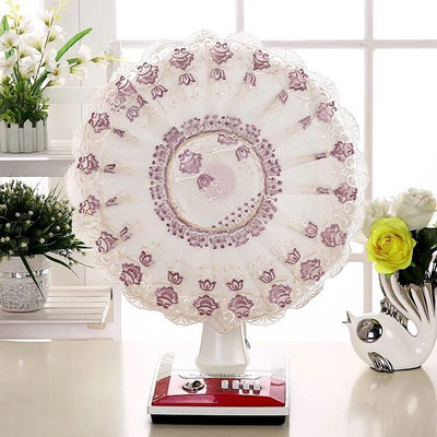 Elektriskie ventilatora pārsegi Ziedu dekoratīvie galda ventilatora putekļu vāki Mājsaimniecības universāls apaļas grīdas ventilators Pretsaspiešanas pirkstu aizsargmaciņa