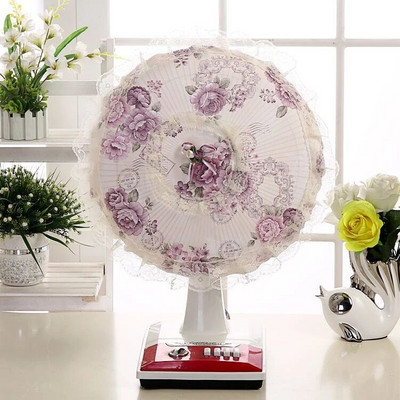 Elektriskie ventilatora pārsegi Ziedu dekoratīvie galda ventilatora putekļu vāki Mājsaimniecības universāls apaļas grīdas ventilators Pretsaspiešanas pirkstu aizsargmaciņa