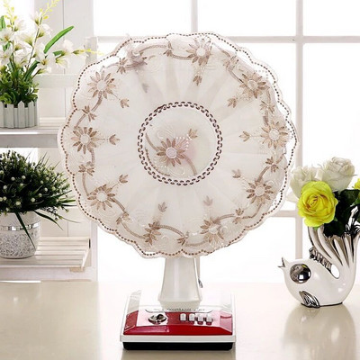 Elektriskie ventilatora pārsegi Ziedu dekoratīvie galda ventilatora putekļu vāki Mājsaimniecības universāls apaļas grīdas ventilators Pretsaspiešanas pirkstu aizsargmaciņa