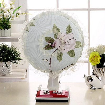 Elektriskie ventilatora pārsegi Ziedu dekoratīvie galda ventilatora putekļu vāki Mājsaimniecības universāls apaļas grīdas ventilators Pretsaspiešanas pirkstu aizsargmaciņa
