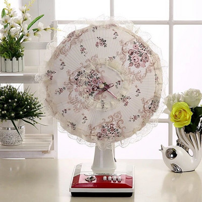 Elektriskie ventilatora pārsegi Ziedu dekoratīvie galda ventilatora putekļu vāki Mājsaimniecības universāls apaļas grīdas ventilators Pretsaspiešanas pirkstu aizsargmaciņa