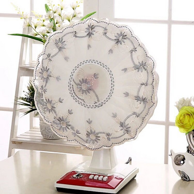 Elektriskie ventilatora pārsegi Ziedu dekoratīvie galda ventilatora putekļu vāki Mājsaimniecības universāls apaļas grīdas ventilators Pretsaspiešanas pirkstu aizsargmaciņa