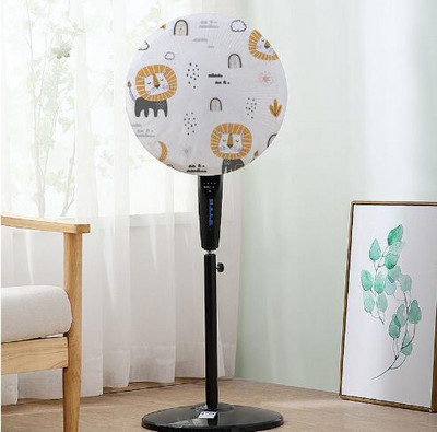 Biezs ūdensnecaurlaidīgs elektriskā ventilatora vāks multfilmas stila, grīdas stāvošs elektriskā ventilatora putekļu pārsegs universāls elektriskā ventilatora aizsargvāciņš