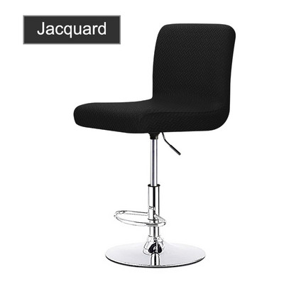 Augsta krēsla spīdīgs samta audums grozāmiem krēslu pārvalkiem Bāra krēsla pārvalks īsa izmēra krēsla Cvoers sēdekļa futrālis ēdamistabai