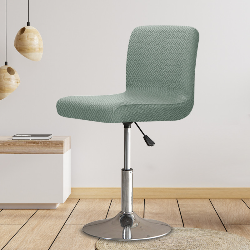 Augsta krēsla spīdīgs samta audums grozāmiem krēslu pārvalkiem Bāra krēsla pārvalks īsa izmēra krēsla Cvoers sēdekļa futrālis ēdamistabai