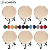 Apvalus kėdės užvalkalas Spandex baro kėdės užvalkalas Elastingi sėdynių užvalkalai Namų kėdė Paprastas tamprus kėdės užvalkalas vienspalvių spalvų nauja mada