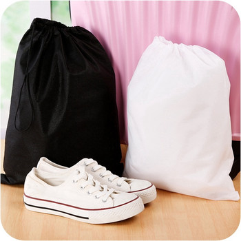 5PCS нетъкана чанта за съхранение Чанта за съхранение с шнур за многократна употреба Органайзер Чанта за съхранение на дрехи Преносими аксесоари за пътуване