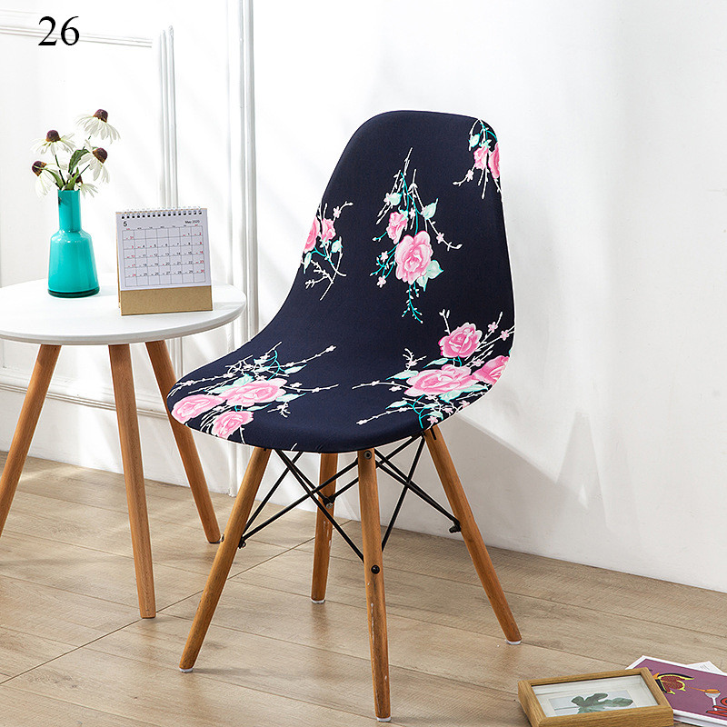 Huse pentru scaune de tip shell cu imprimare Huse pentru scaune de sufragerie extensibile Huse pentru scaune ieftine în stil nordic scandinav Scaune pentru acasă, hotel, bucătărie