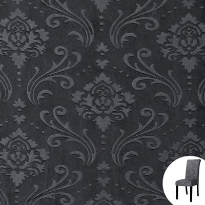 Husă pentru scaun din material textil în relief pentru sufragerie Husă elastică moale pentru scaune de sufragerie Husă pentru scaune pentru decorarea casei de iarnă