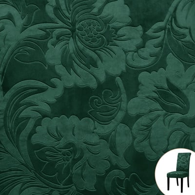 Husă pentru scaun din material textil în relief pentru sufragerie Husă elastică moale pentru scaune de sufragerie Husă pentru scaune pentru decorarea casei de iarnă