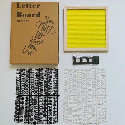 10x10 hüvelykes fa üzenőtábla parafa tábla fali dekoráció filc levéltábla tölgy 460 betűs húzózsinór táska filc levéltábla lakberendezés