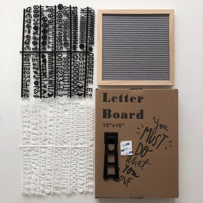 10x10 hüvelykes fa üzenőtábla parafa tábla fali dekoráció filc levéltábla tölgy 460 betűs húzózsinór táska filc levéltábla lakberendezés