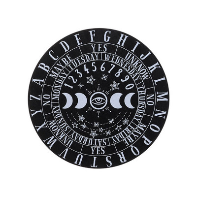 Žvaigždės Saulė mėnulis Juoda balta medinė švytuoklinė lenta, skirta raižiniams būrimui, pranešimų lenta Medienos gabalas, altoriaus dekoravimas, sienos ženklas