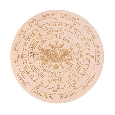 Žvaigždės Saulė mėnulis Juoda balta medinė švytuoklinė lenta, skirta raižiniams būrimui, pranešimų lenta Medienos gabalas, altoriaus dekoravimas, sienos ženklas