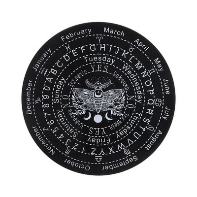 Žvaigždės Saulė mėnulis Juoda balta medinė švytuoklinė lenta, skirta raižiniams būrimui, pranešimų lenta Medienos gabalas, altoriaus dekoravimas, sienos ženklas