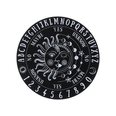 Žvaigždės Saulė mėnulis Juoda balta medinė švytuoklinė lenta, skirta raižiniams būrimui, pranešimų lenta Medienos gabalas, altoriaus dekoravimas, sienos ženklas