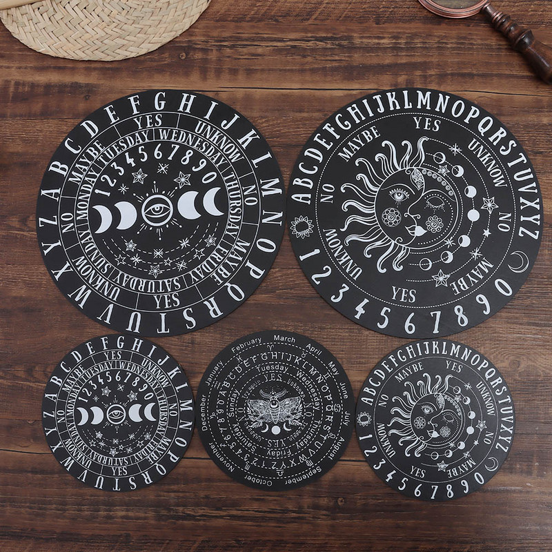 Žvaigždės Saulė mėnulis Juoda balta medinė švytuoklinė lenta, skirta raižiniams būrimui, pranešimų lenta Medienos gabalas, altoriaus dekoravimas, sienos ženklas