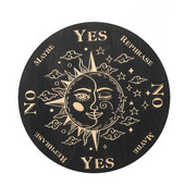 Dowsing būrimas švytuoklė lenta Mėnulio žvaigždė medžio lėkštė Fatima akis paslaptingas meditacijos kilimėlis raganavimo altoriaus reikmenys namų dekoravimui