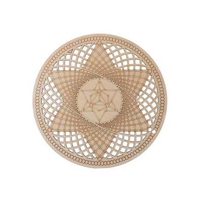 Medinės sienos Menas Namų dekoras Gyvybės gėlė Energijos kilimėlis Dekoratyvinės lentos Amatai Medžio gabalas Padėkliukai Šventos geometrijos ornamentas