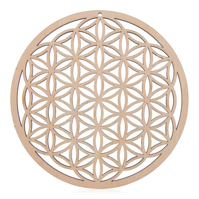 Medinės sienos Menas Namų dekoras Gyvybės gėlė Energijos kilimėlis Dekoratyvinės lentos Amatai Medžio gabalas Padėkliukai Šventos geometrijos ornamentas