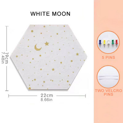 1 vnt Veltinio lentos plytelės šešiakampės įspėjimo kamštienos lipnios smeigtukų lentos pranešimas Pranešimas Kambario sienų dekoras Lipdukų lapelių nuotraukų ekranas