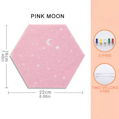 1 vnt Veltinio lentos plytelės šešiakampės įspėjimo kamštienos lipnios smeigtukų lentos pranešimas Pranešimas Kambario sienų dekoras Lipdukų lapelių nuotraukų ekranas