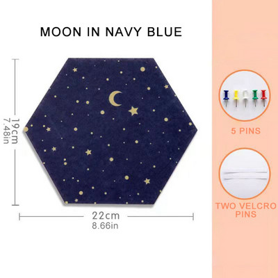 1 vnt Veltinio lentos plytelės šešiakampės įspėjimo kamštienos lipnios smeigtukų lentos pranešimas Pranešimas Kambario sienų dekoras Lipdukų lapelių nuotraukų ekranas