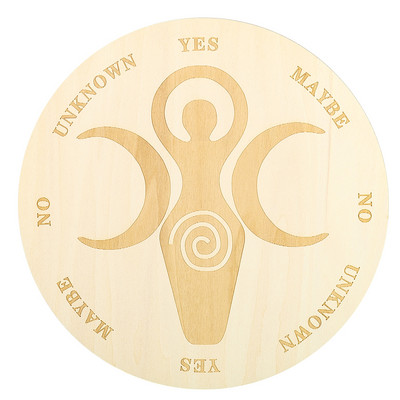 20 cm-es fából készült csakra ingadeszka energialap jóslás jógához meditációs tábla metafizikai oltárhoz, Wicca kellékek