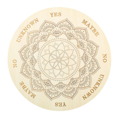 20 cm-es fából készült csakra ingadeszka energialap jóslás jógához meditációs tábla metafizikai oltárhoz, Wicca kellékek