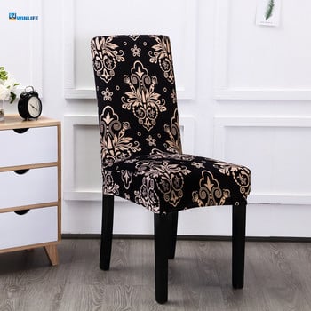 Floral Printing Ελαστικό κάλυμμα καρέκλας Διακόσμηση σπιτιού Κάλυμμα καρέκλας τραπεζαρίας Spandex Διακόσμηση κάλυμμα καρέκλας γραφείου Καλύμματα καρέκλας δεξιώσεων
