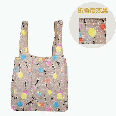 Lausriidest korduvkasutatavad ostukotid Naiste kokkupandav kandekott Kokkupandav suure mahutavusega käekotid Kaasaskantav riidest ökotoidukott