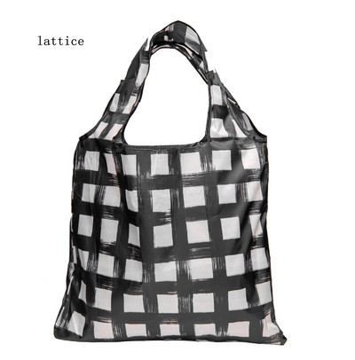 Lausriidest korduvkasutatavad ostukotid Naiste kokkupandav kandekott Kokkupandav suure mahutavusega käekotid Kaasaskantav riidest ökotoidukott