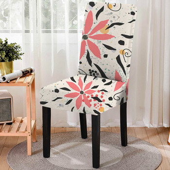 Νέο κάλυμμα καρέκλας εκτύπωσης Mandala Ελαστικό κάλυμμα καρέκλας τραπεζαρίας Strech σκαμπό κουζίνας Καλύμματα καθισμάτων Housse De Chaise Διακόσμηση σπιτιού