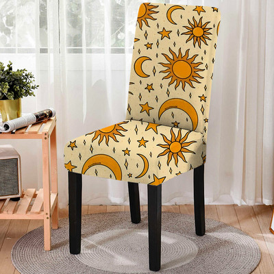 Jauns Mandala Print krēsla pārvalks Elastīgs ēdamistabas krēsla pārvalks Strech virtuves krēsli Sēdekļu pārvalki Housse De Chaise mājas dekors