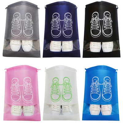 5/3/1pcs Shoes Storage Bags Closet Organizer Non-woven Travel Portable Bag Waterproof Pocket Clothing Classified Hanging Bag